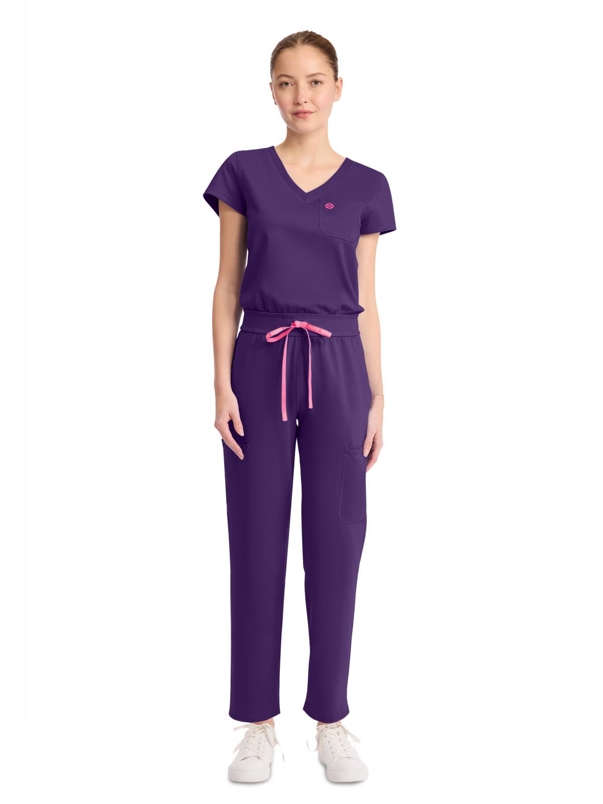 Med Couture - MC AMP KNIT - Women's 5-Pocket V-Neck Jumpsuit 8