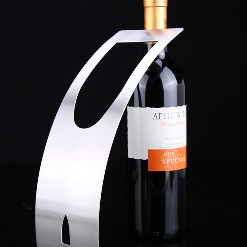 Stainless Steel Wine Bottle Holder, custom kitchen gadget with logo imprint 5