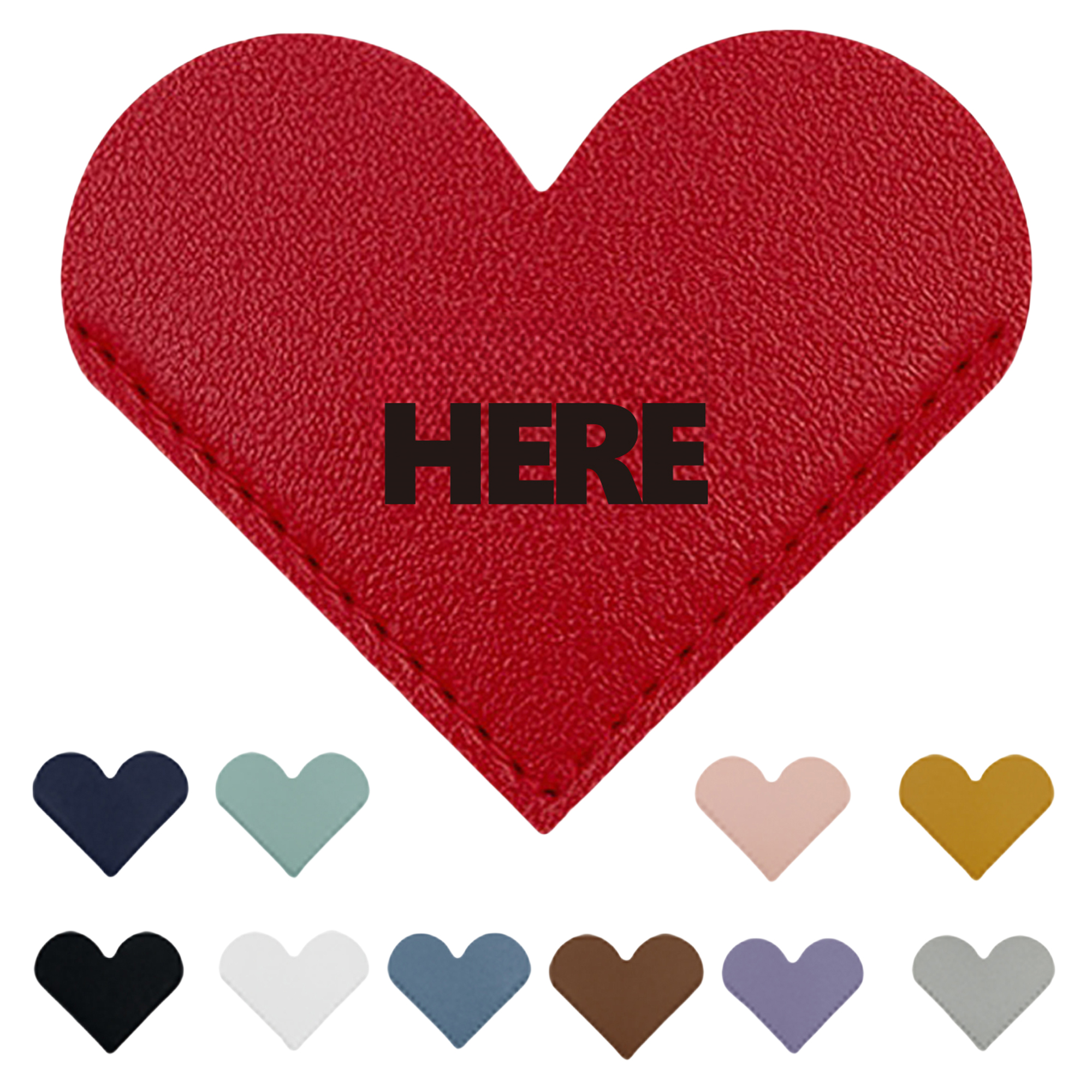 Leather Heart Shape Bookmarks Durable MOQ20 1