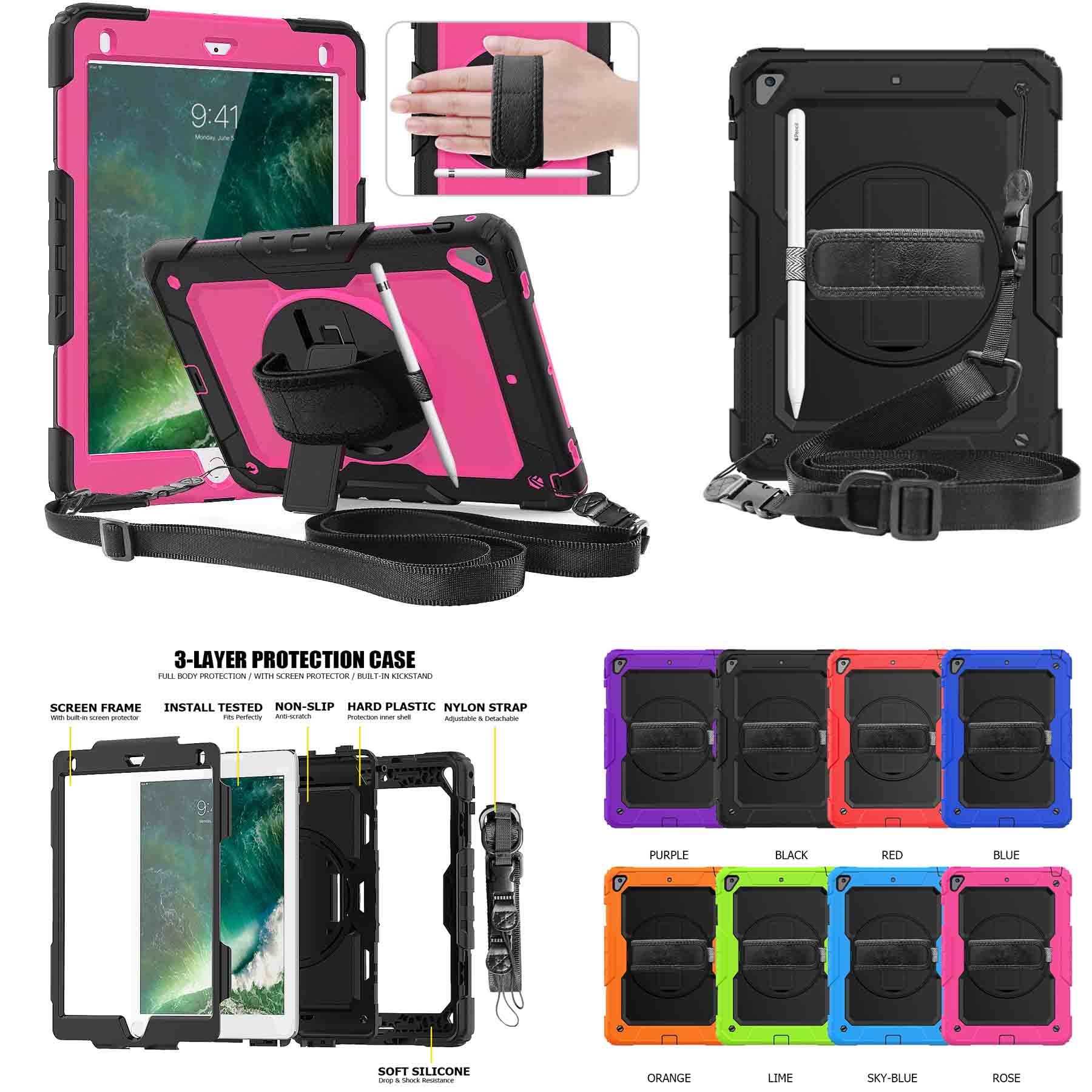 iBank ® Shockproof Case for Galaxy Tab S9 FE Plus, S9 Plus 12.4" 2023 1