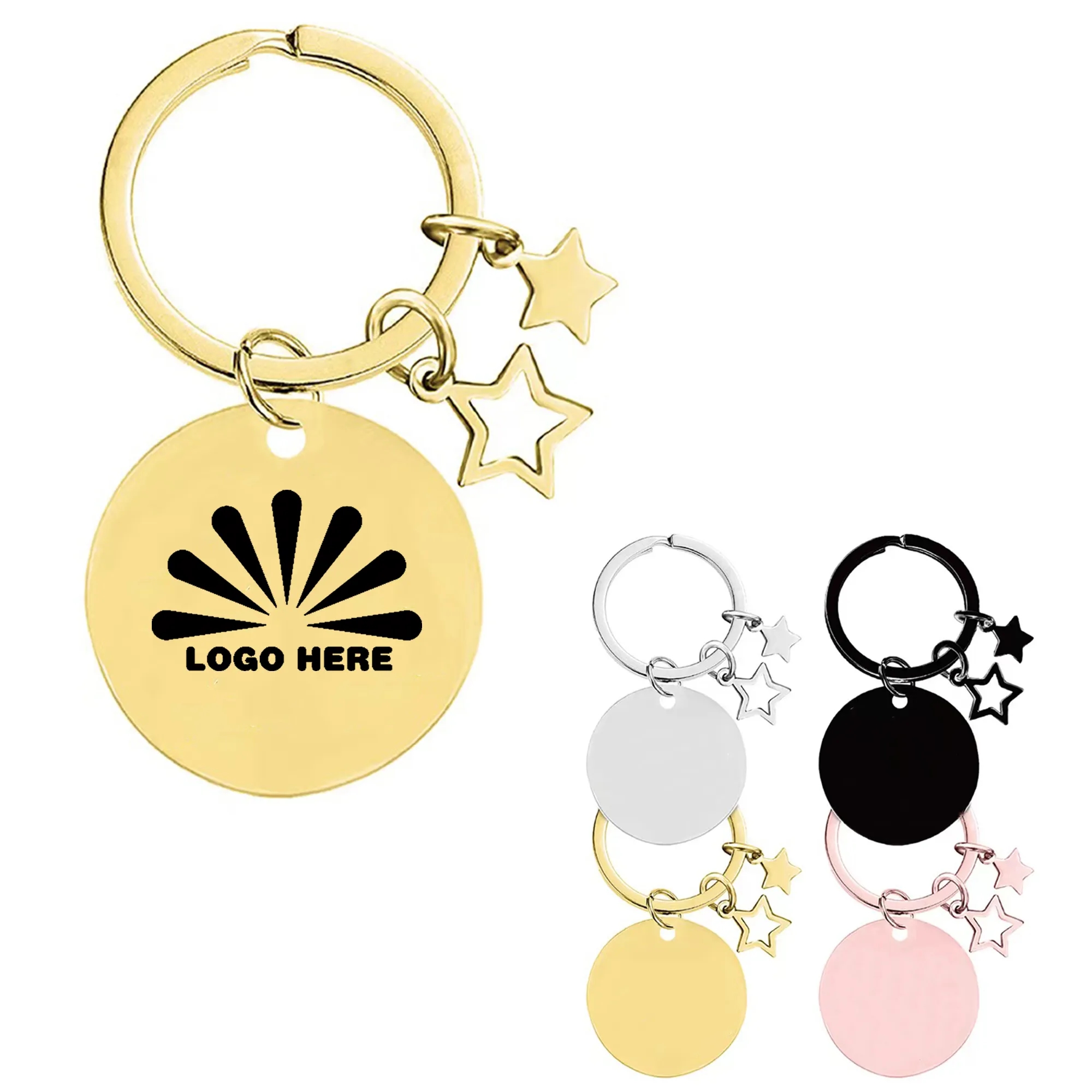 Metal Keychain With Customizable Logo 4
