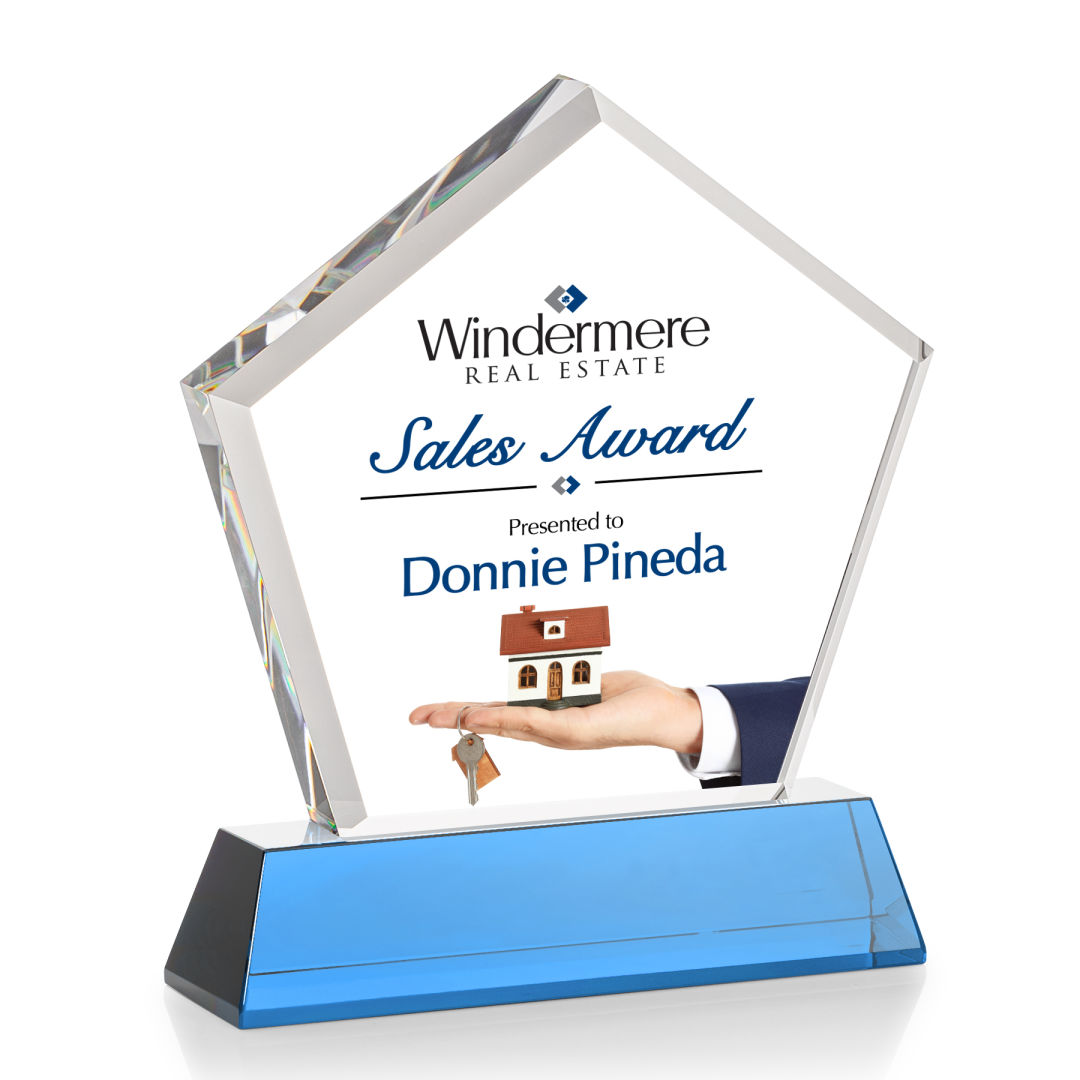 Genosee VividPrint™ Award on Base - Sky Blue 2