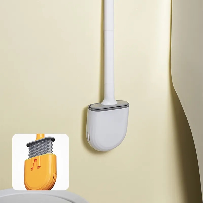 Silicone Toilet Brush Set for Bathroom 8