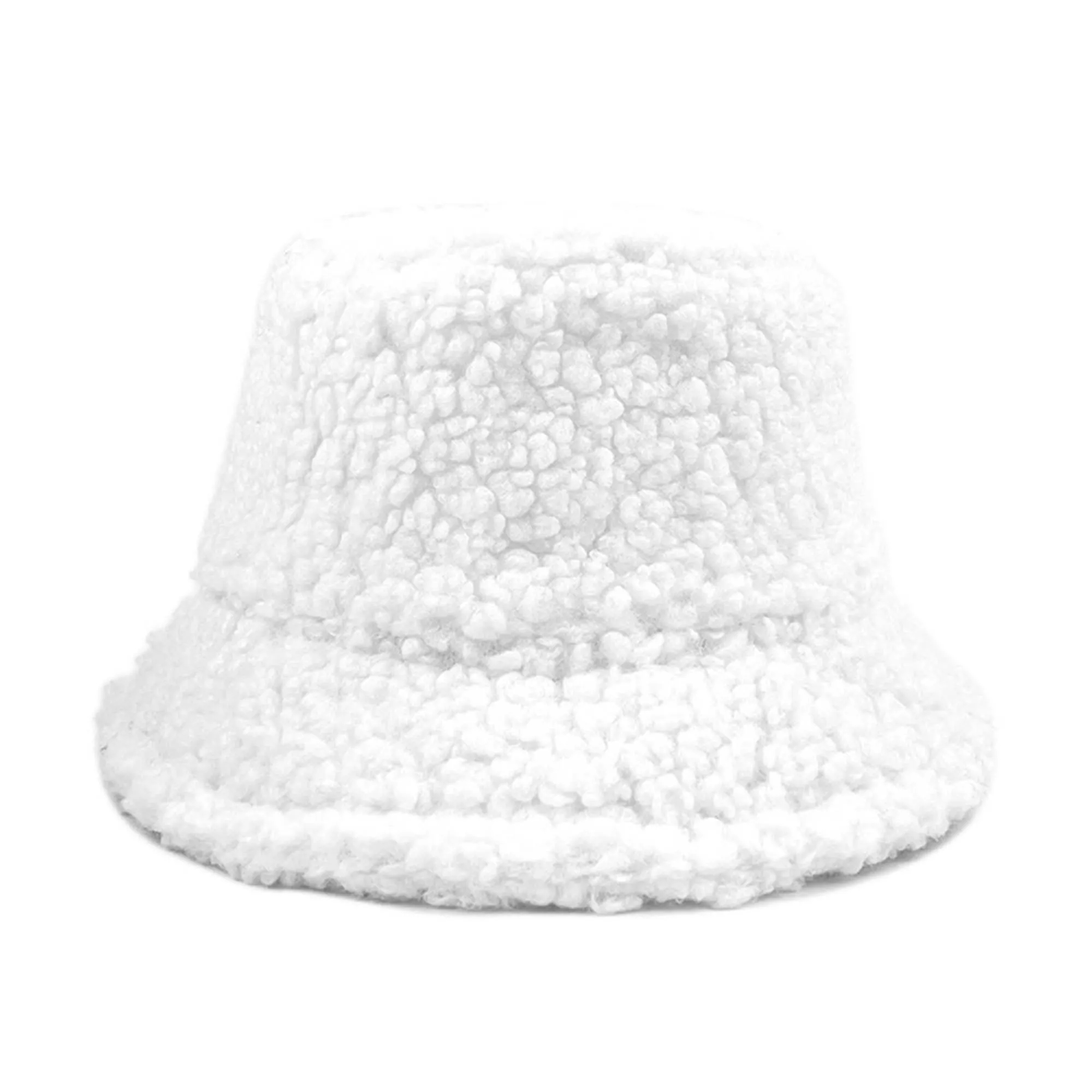 Winter Lamb Wool Warmth Bucket Hat 2