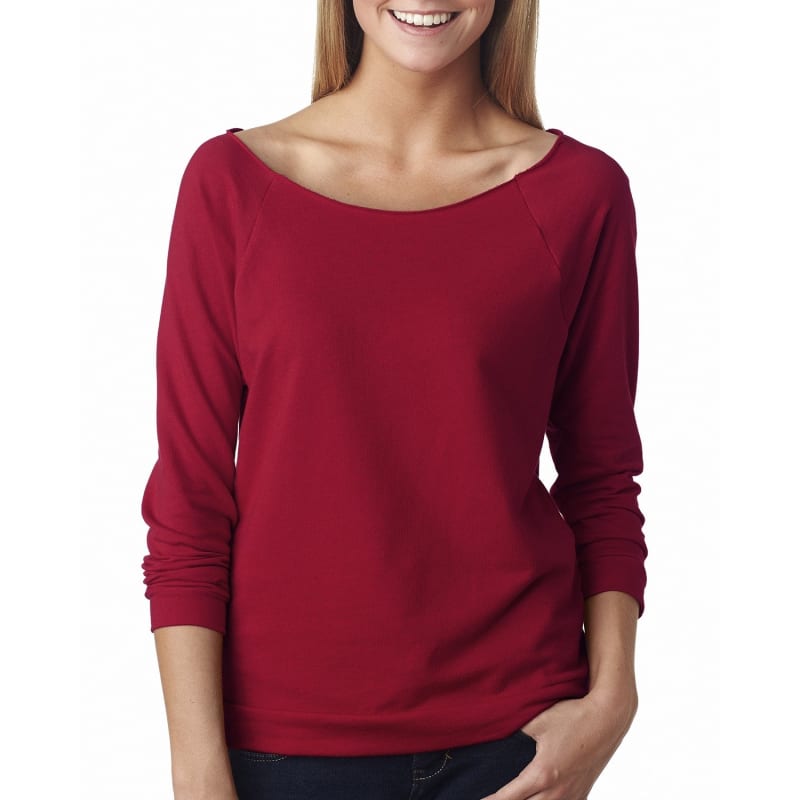 Next Level Apparel Ladies' French Terry 3/4-Sleeve Raglan 38