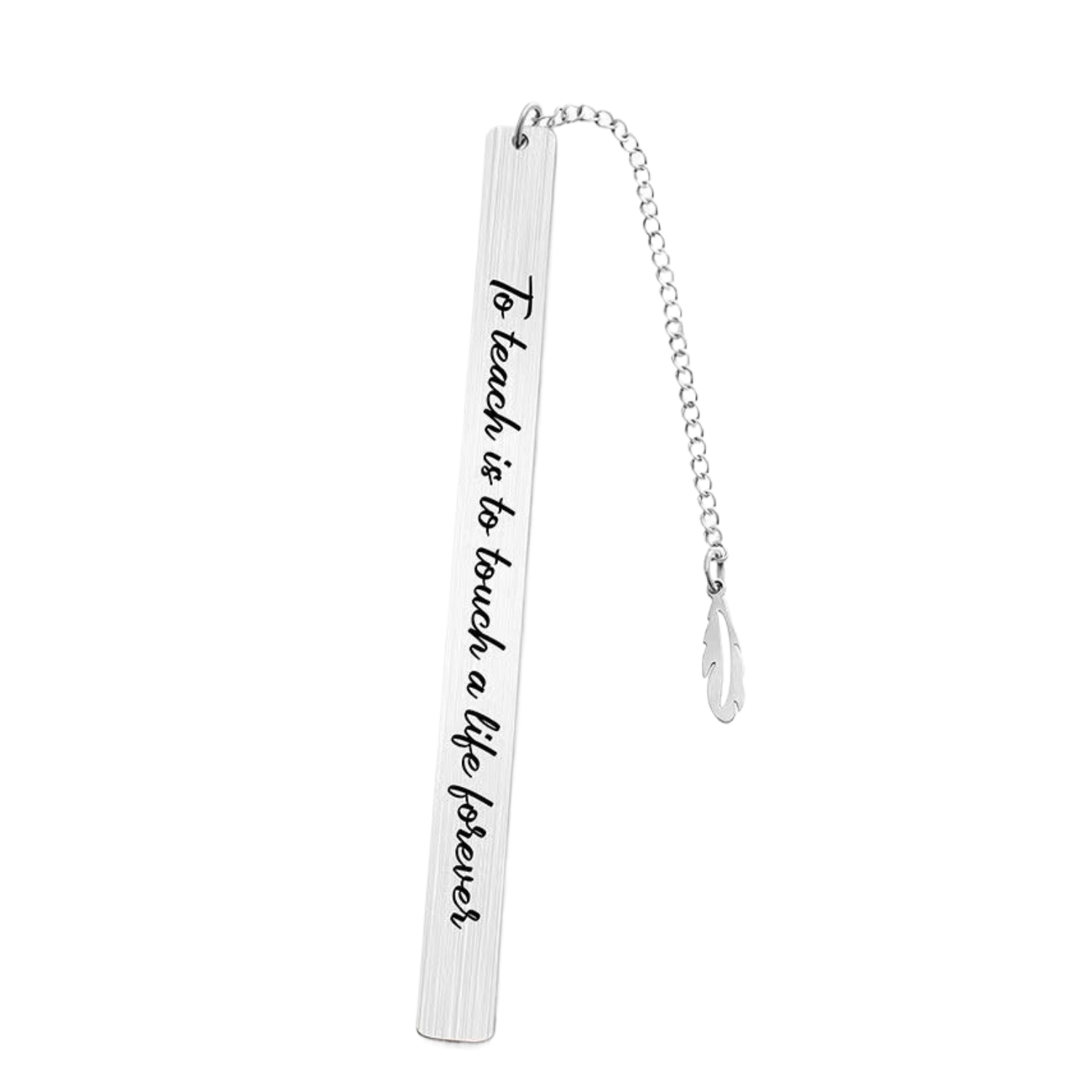 Sleek Stainless Steel Metal Bookmark 7