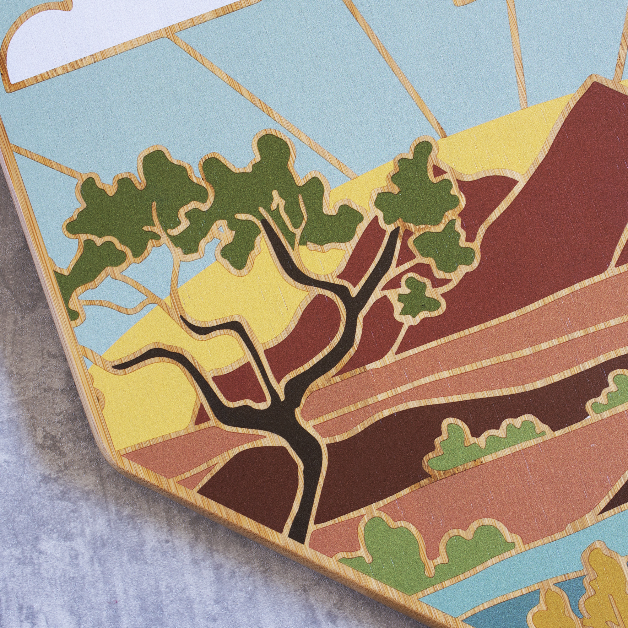 Nevada State Shaped Cutting and Serving Board with Artwork by Summer Stokes 7