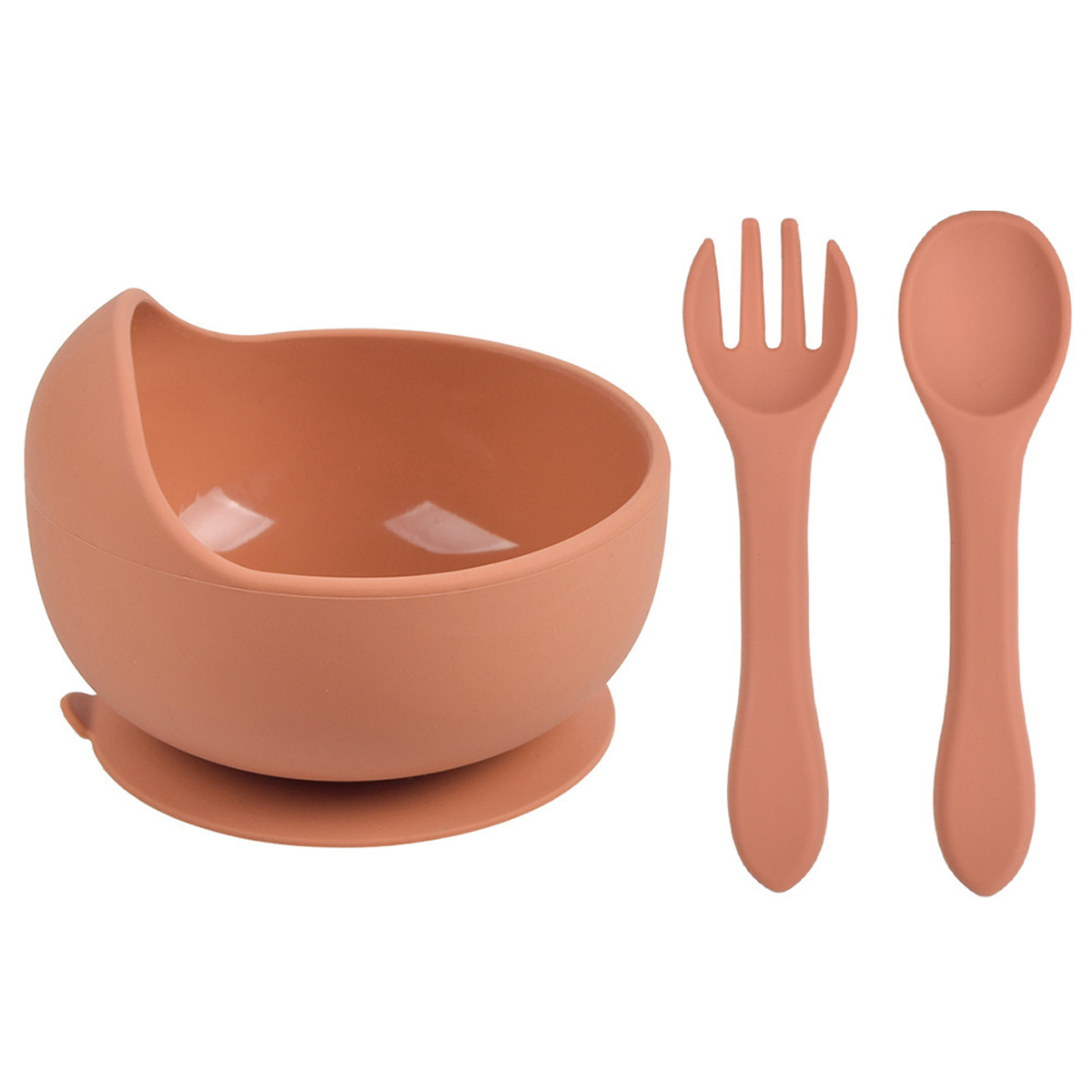 Toddler Suction Bowl with Spoon and Fork 6