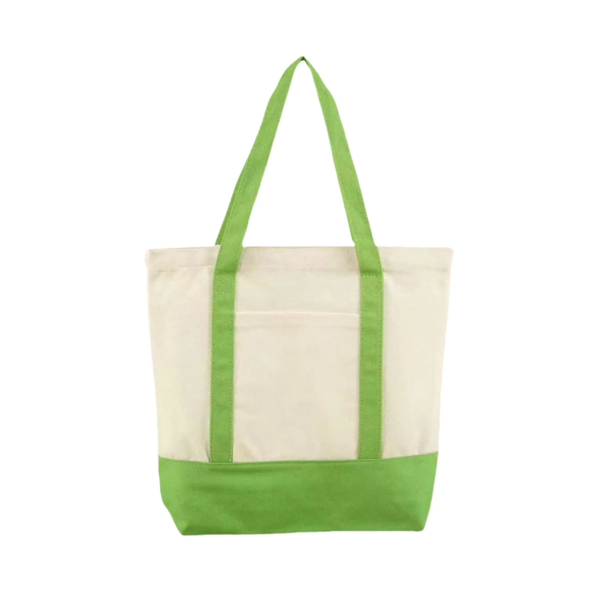 Canvas Tote Bag With An External Pocket, custom tote bag with logo imprint 7
