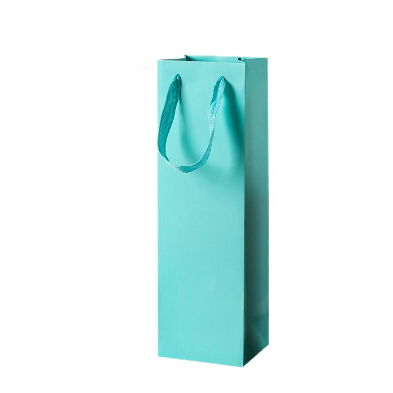 1 PCS Full Color Matte White Card Wine Bottle Bag 2