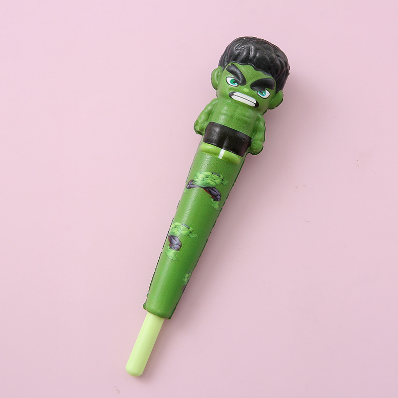 2 in 1 Super Hero Ball Pen and Squeeze Toy 10