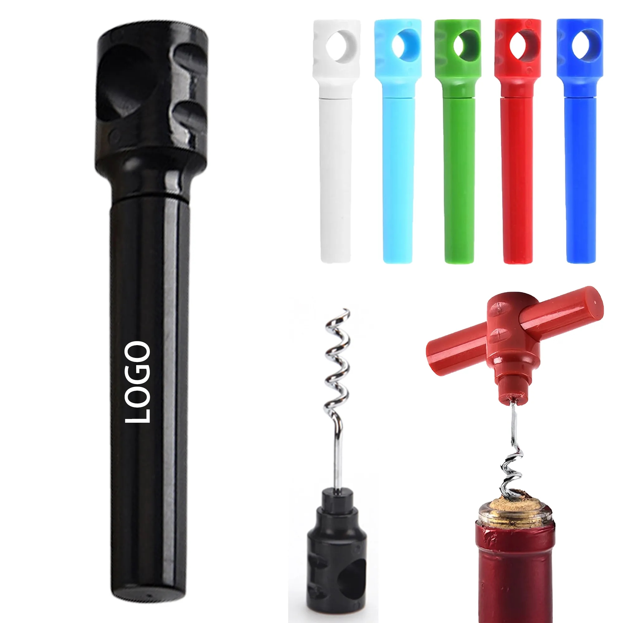 Portable Wine Opener Plastic Cork 2