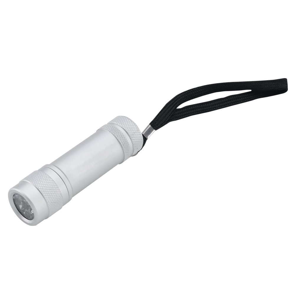 Metal 9 LED Flashlight 5