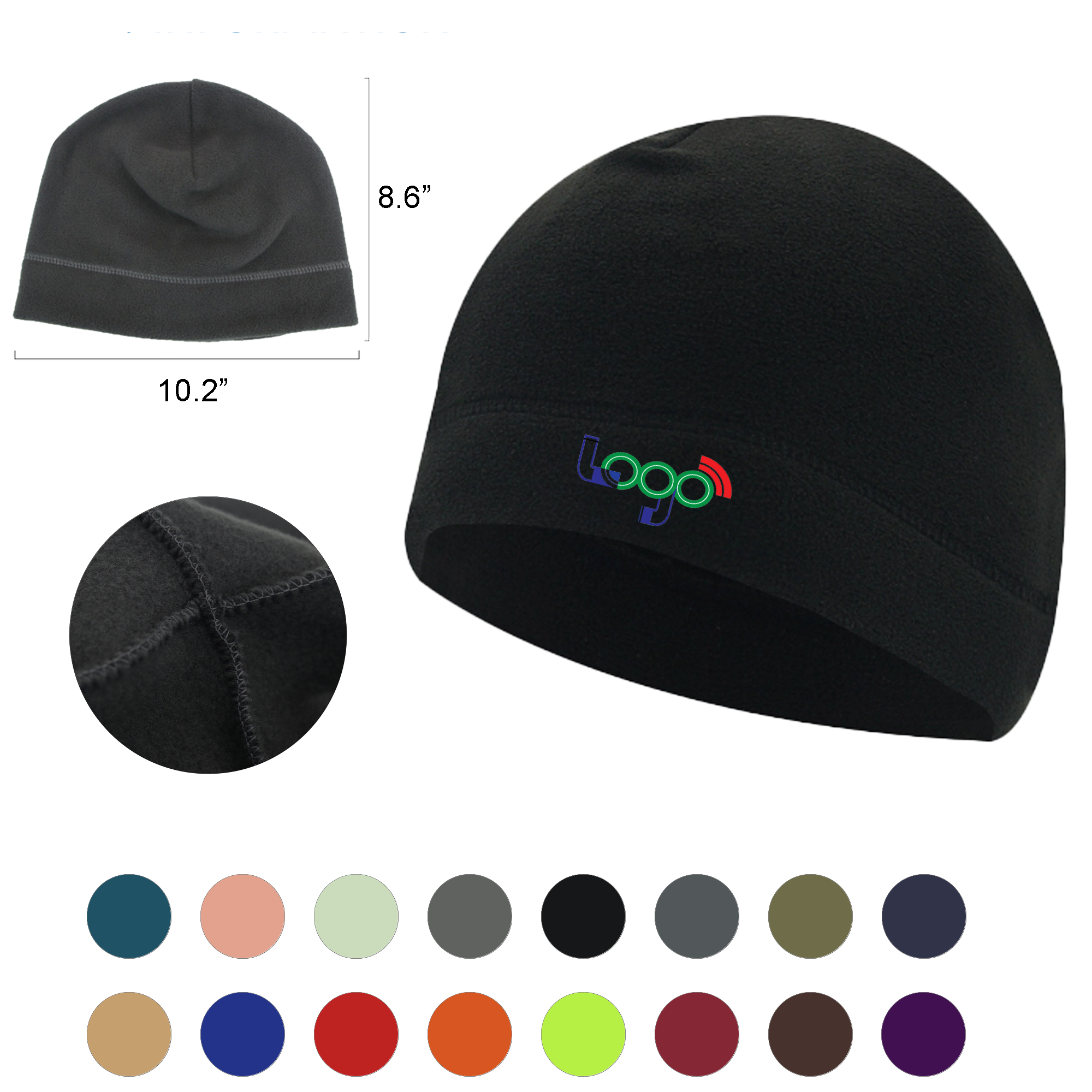 Lightweight Fleece Beanie For Outdoor Activities 2