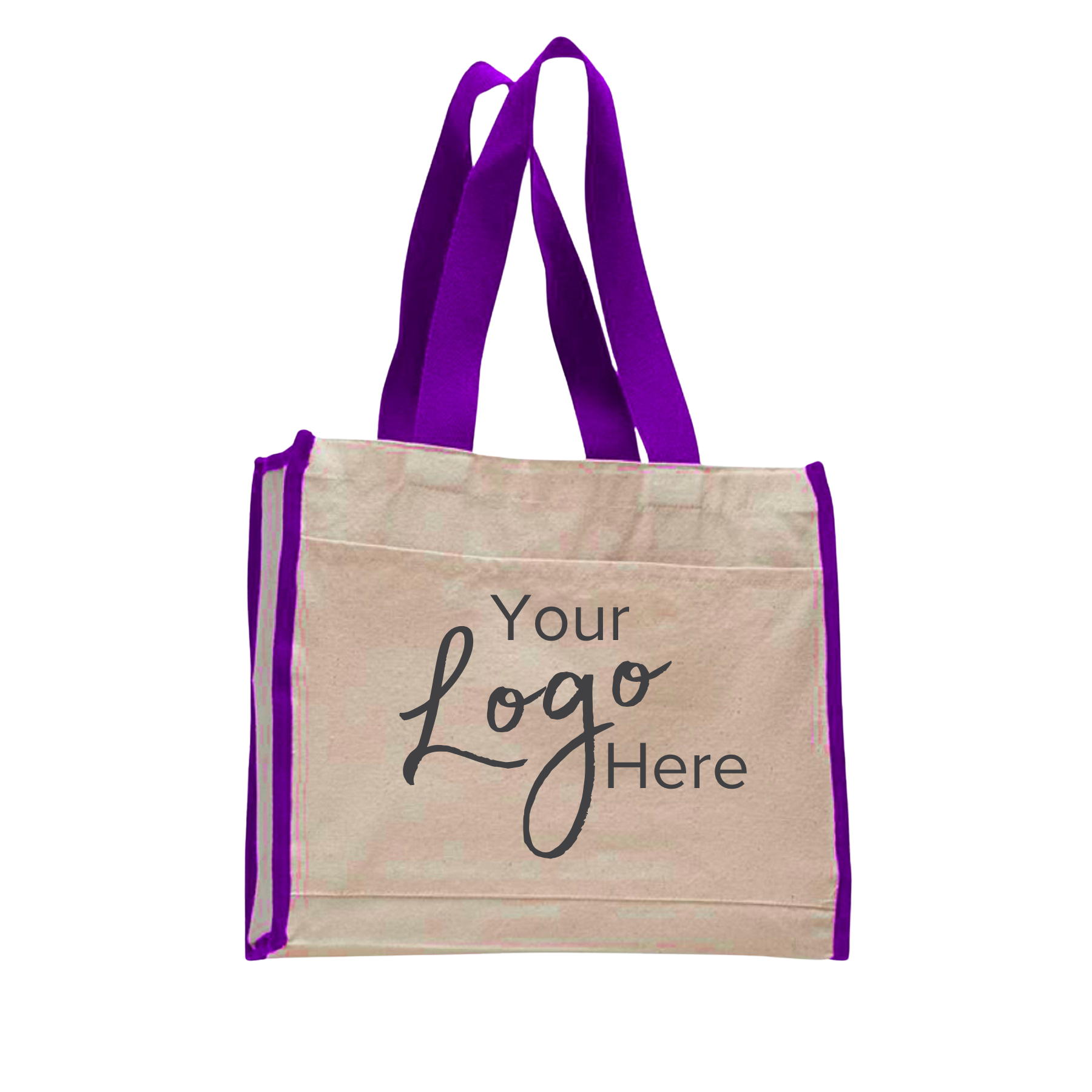 Canvas Tote Bag 14" W x 12" H with 5.25" Gusset 2