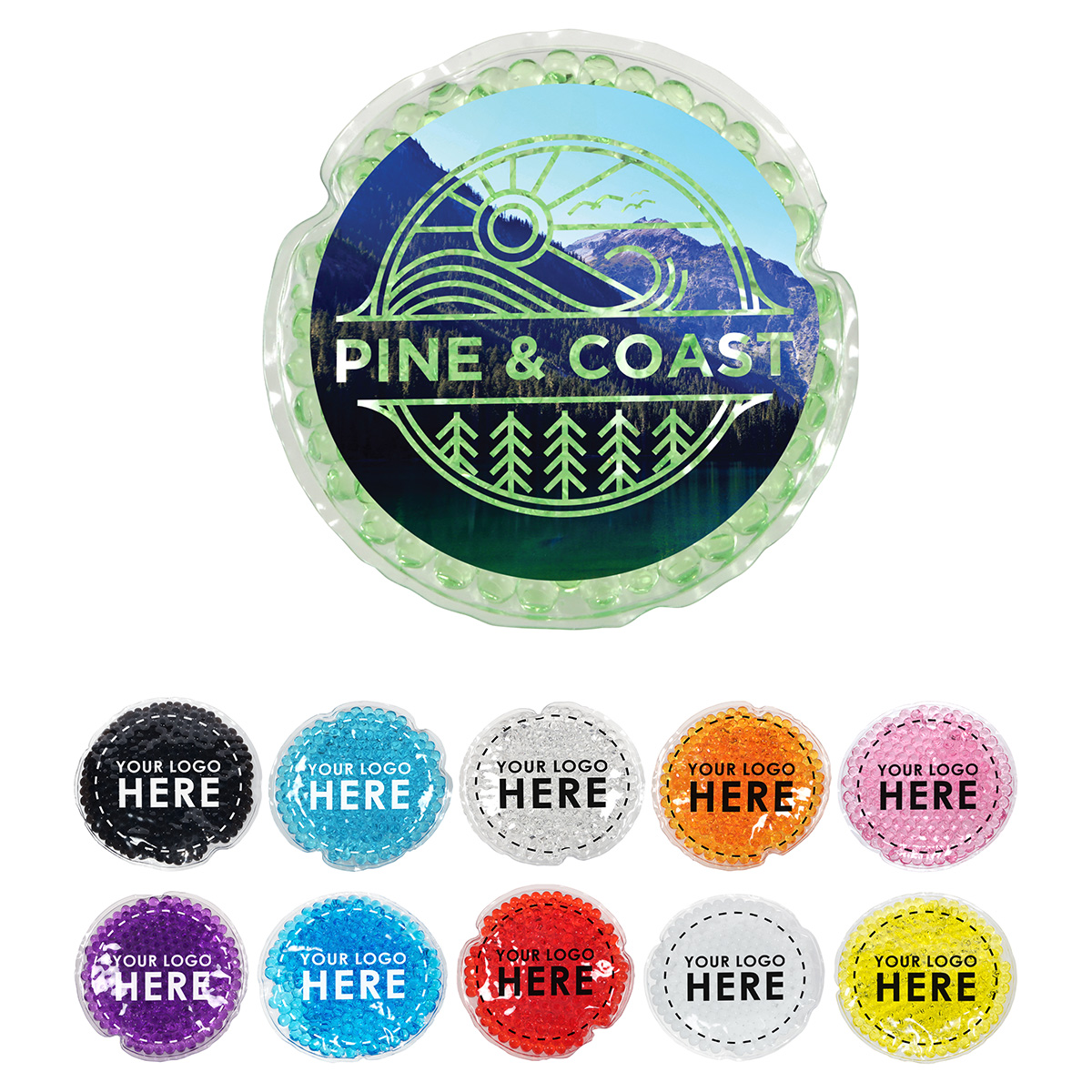 Full-Color Round Aqua Pearls™ Hot/Cold Pack 39