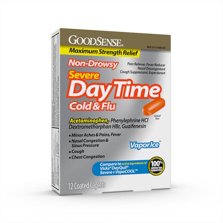 Severe Daytime Cold & Flu Relief Caplets - 12 Pack 1