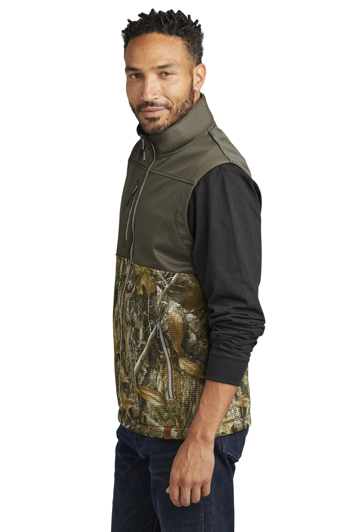 Russell Outdoors Realtree Atlas Colorblock Soft Shell Vest RU604 5