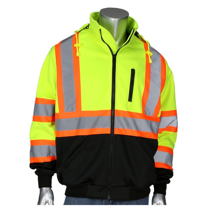 Two-Tone X-Back Full Zip Grid Fleece Sweatshirt 15