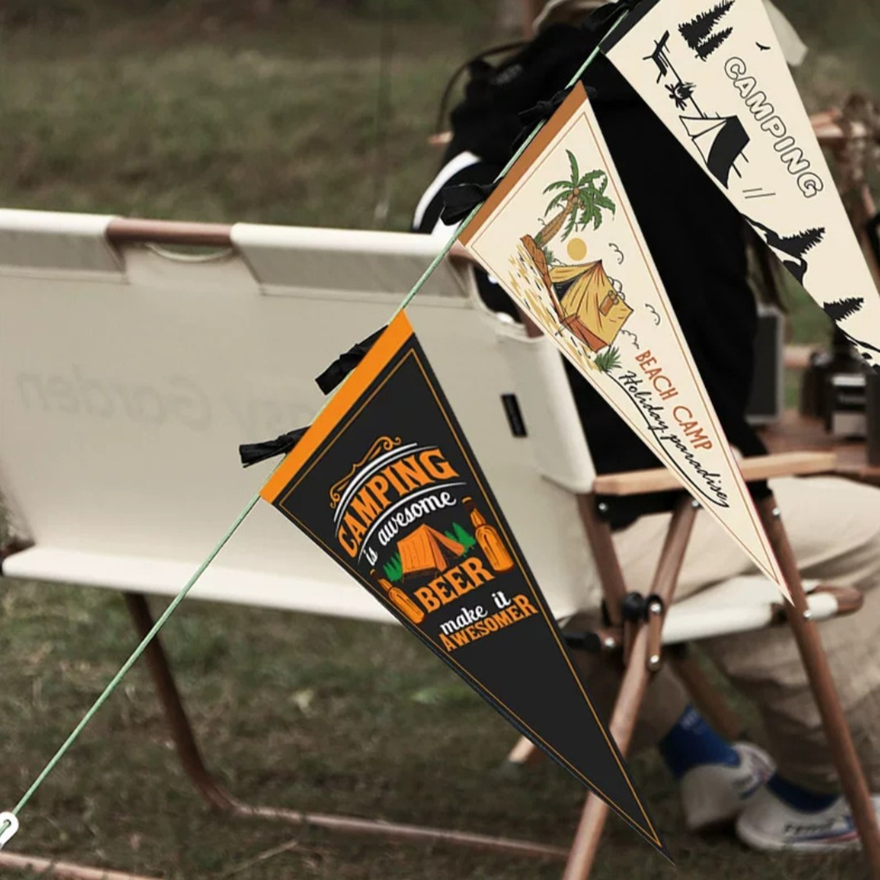 Custom Full Color Single Sided Felt Pennant 3