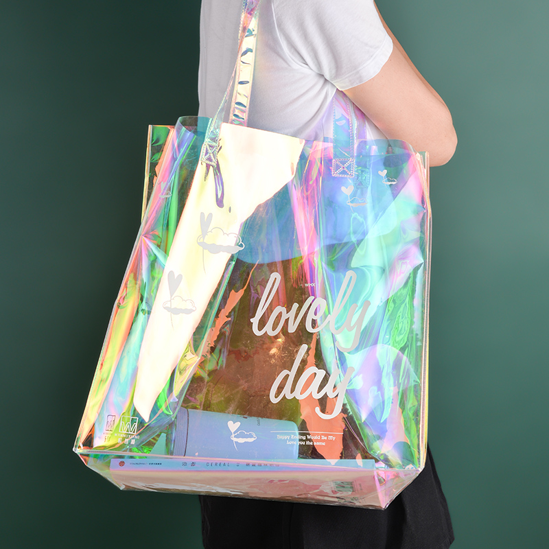 Holographic Clear Shopping Tote Bag 1