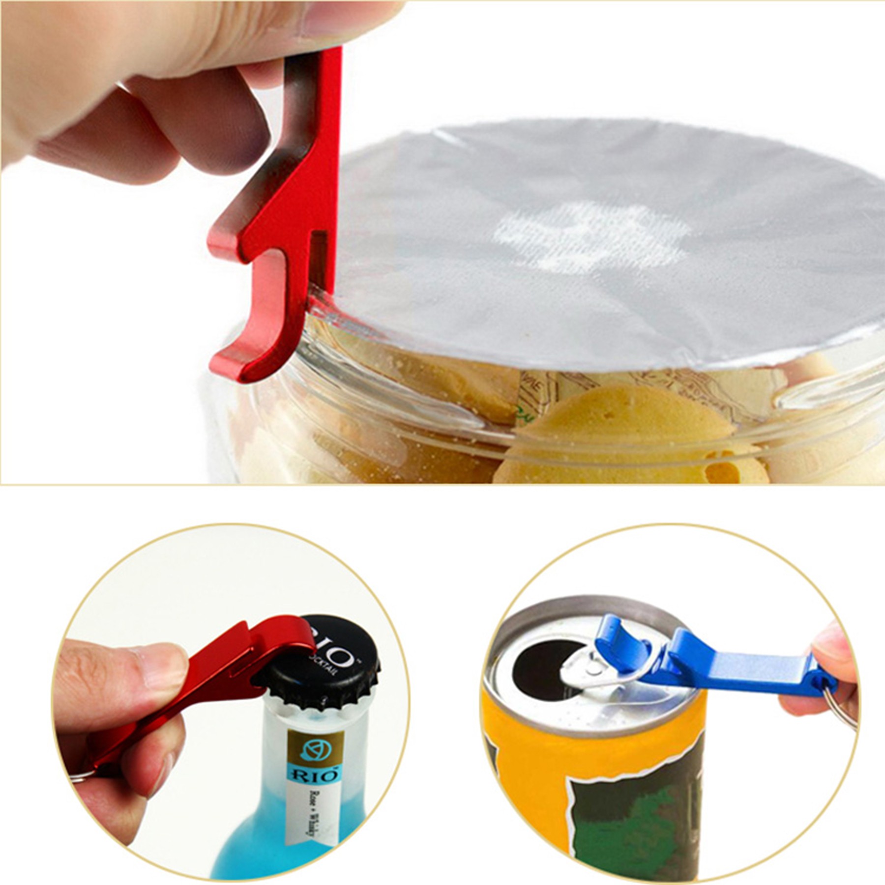 Multifunctional Bottle Opener With Keychain 3