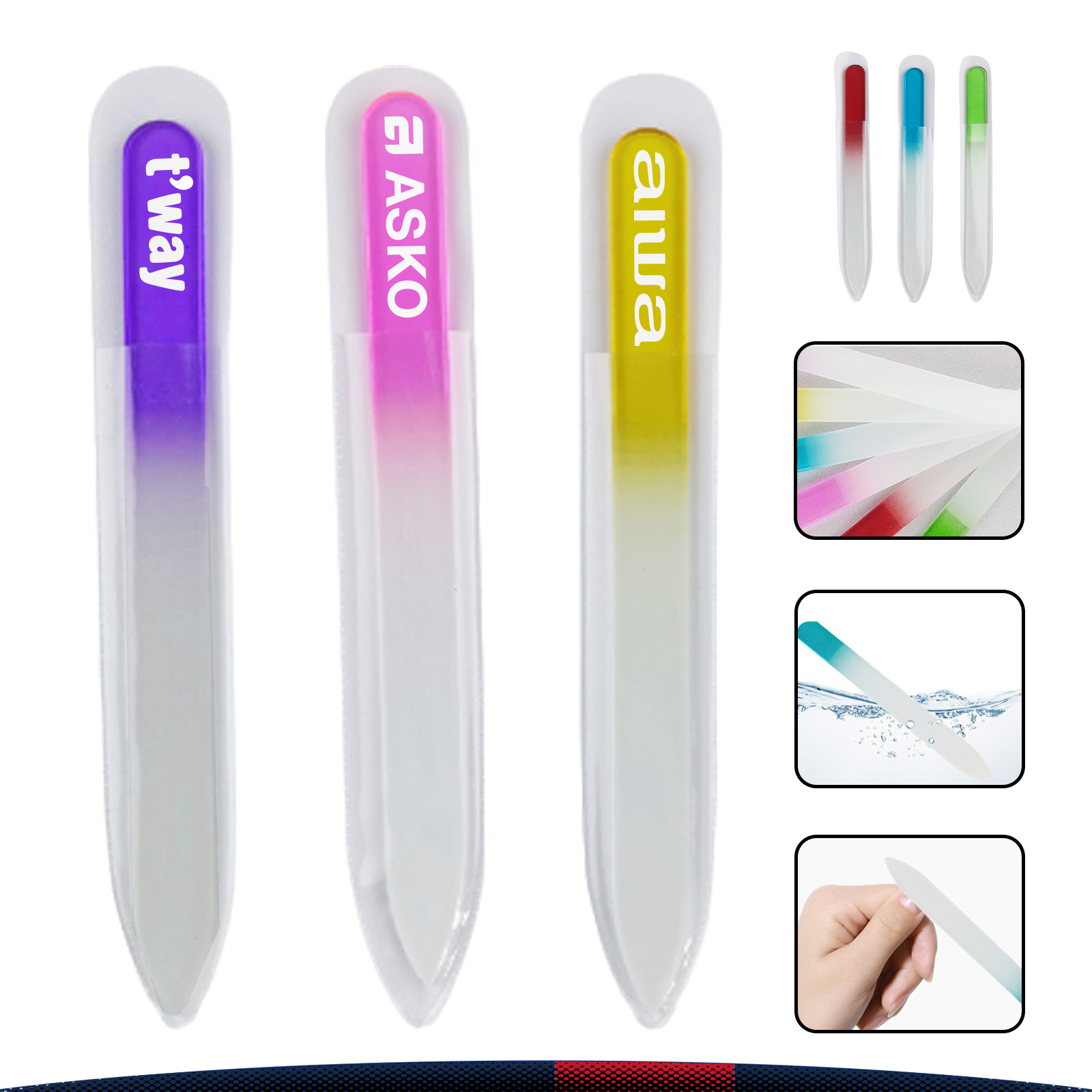 Glass Nail Files with PVC Bag 4