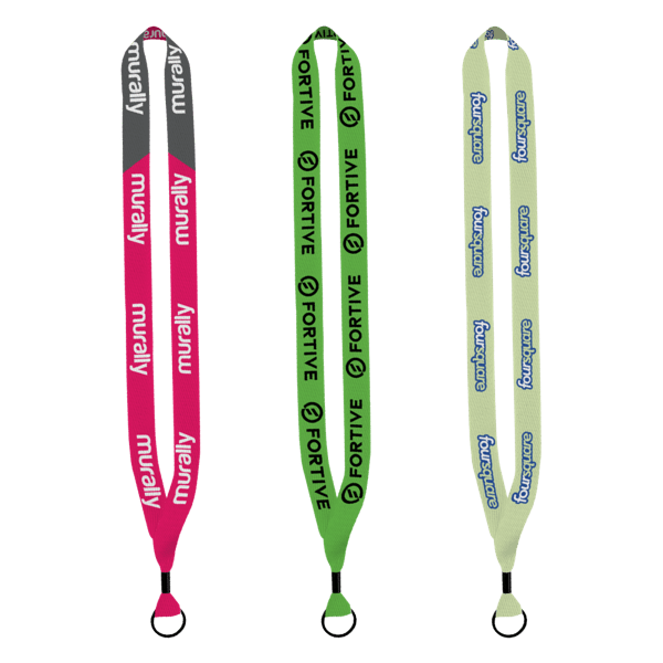 3/4" Recycled Dye-Sublimated Waffle Weave Lanyard 1