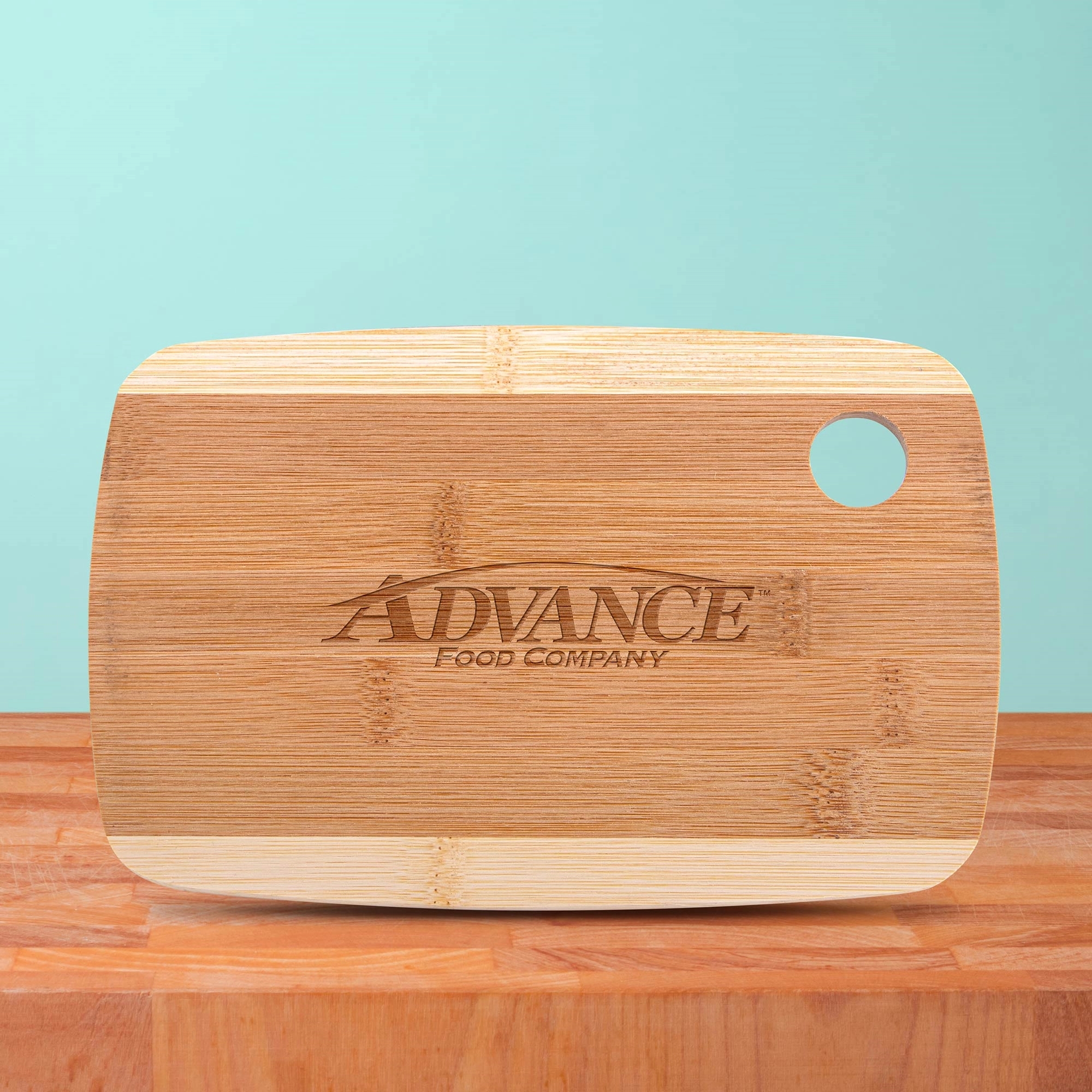 The Camden 9-Inch Two-Tone Bamboo Cutting Board 5