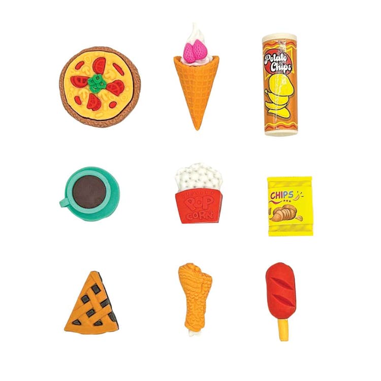 Snack Attack 2 3D Erasers 54/Bag 2