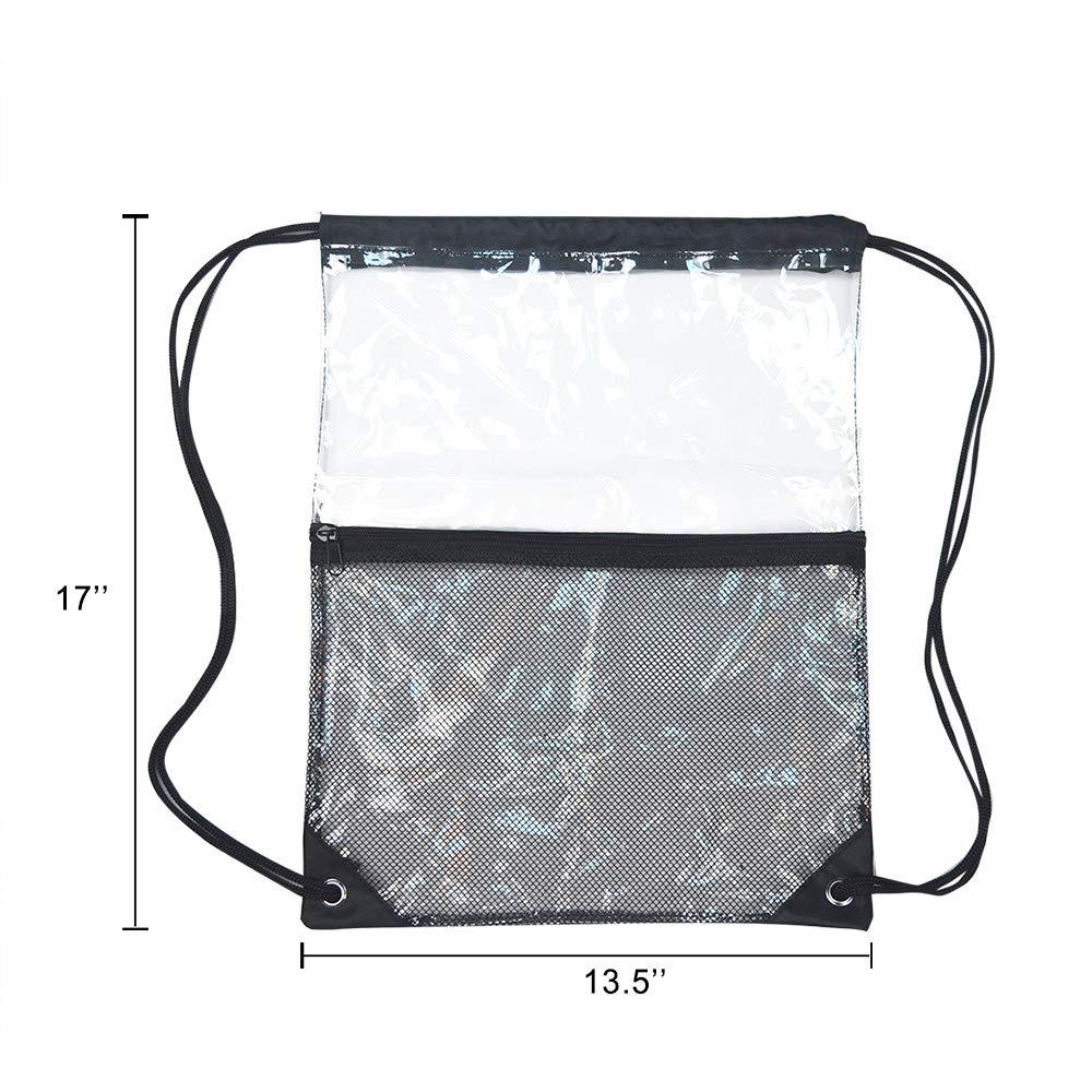 Mesh Clear Drawstring Backpack 3