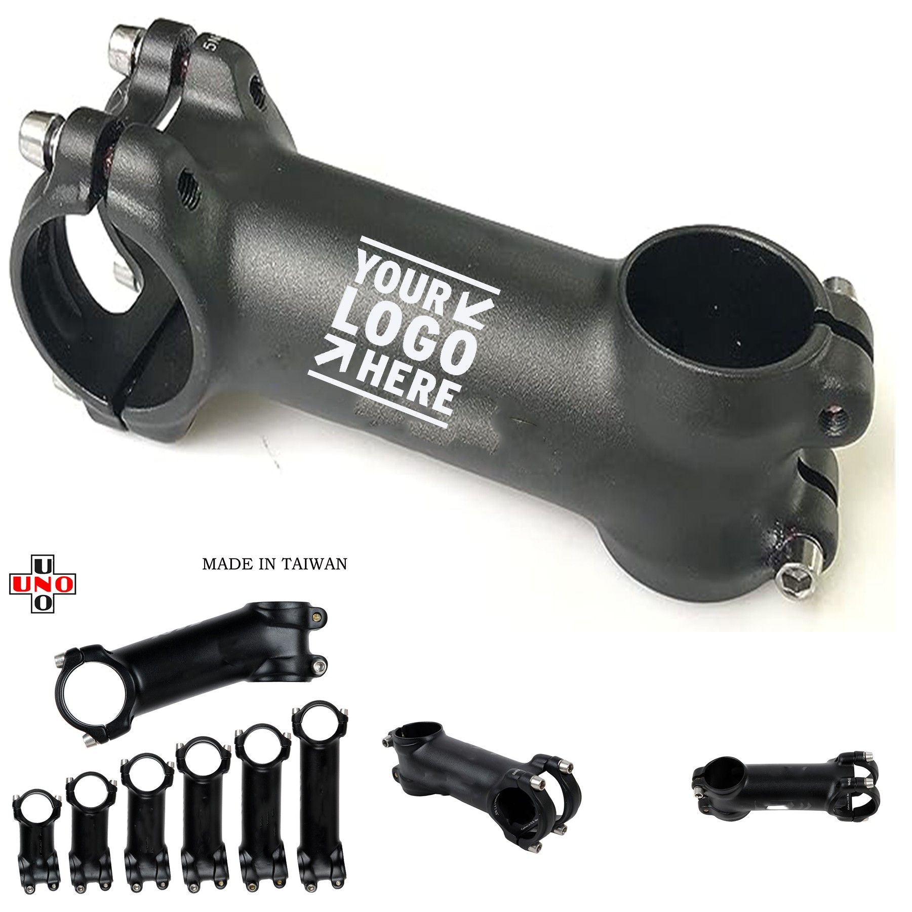 Mountain Bike Stem Bicycle Handlebar Riser Aluminum Alloy 7 Degree Bicycle Steerer 2