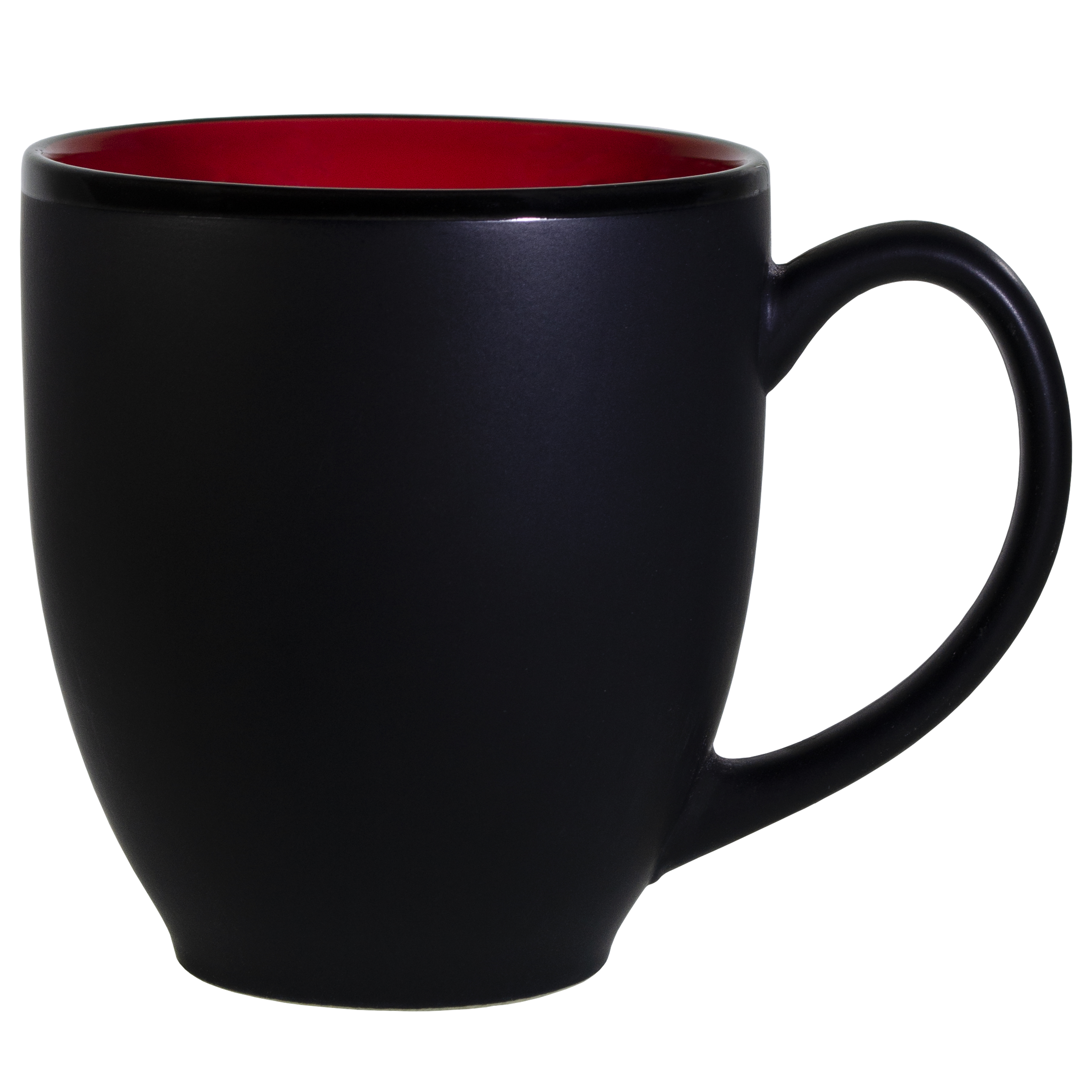 Hilo Bistro Two-Tone Matte Mug: Red (16 Oz.) 3