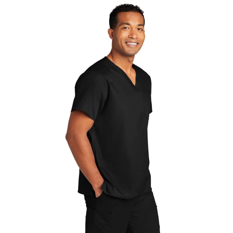 WonderWink Unisex WorkFlex Chest Pocket V-Neck Top 22