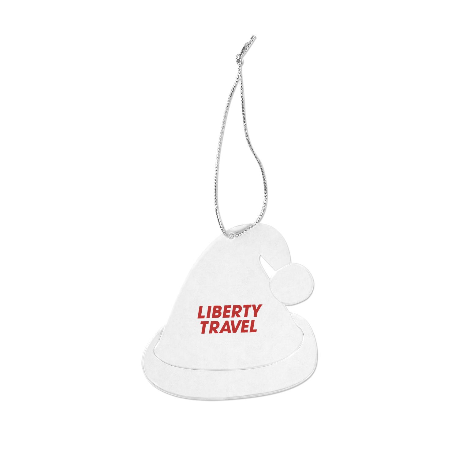Acrylic Style Santa Hat Ornament 3