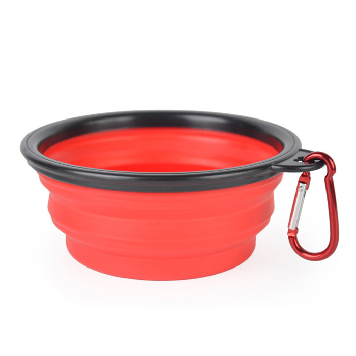 12oz Collapsible Pet Bowls w/ Carabiner 4