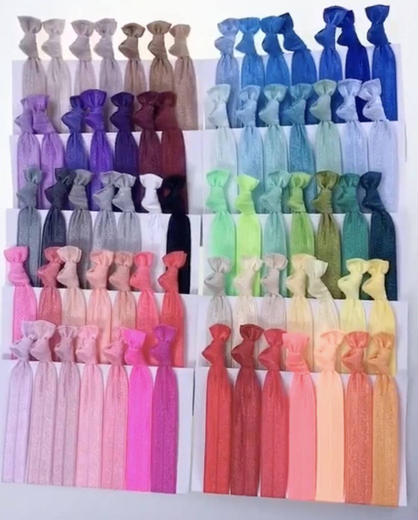96 Styles Elastic Fabric Hair Accessories 7
