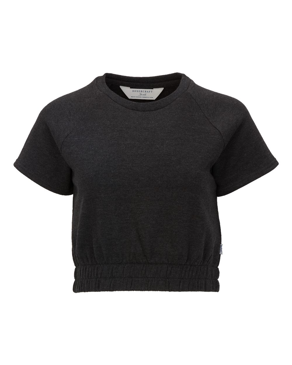 Women's French Terry Short Sleeve Cropped Crewneck Sweatshirt - BW2103 5