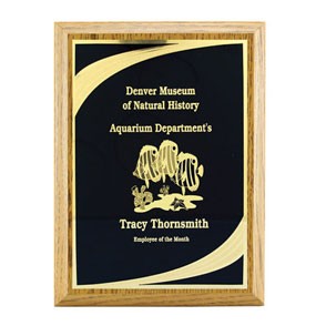 Classic Oak Finish Plaque (8"x10") 2