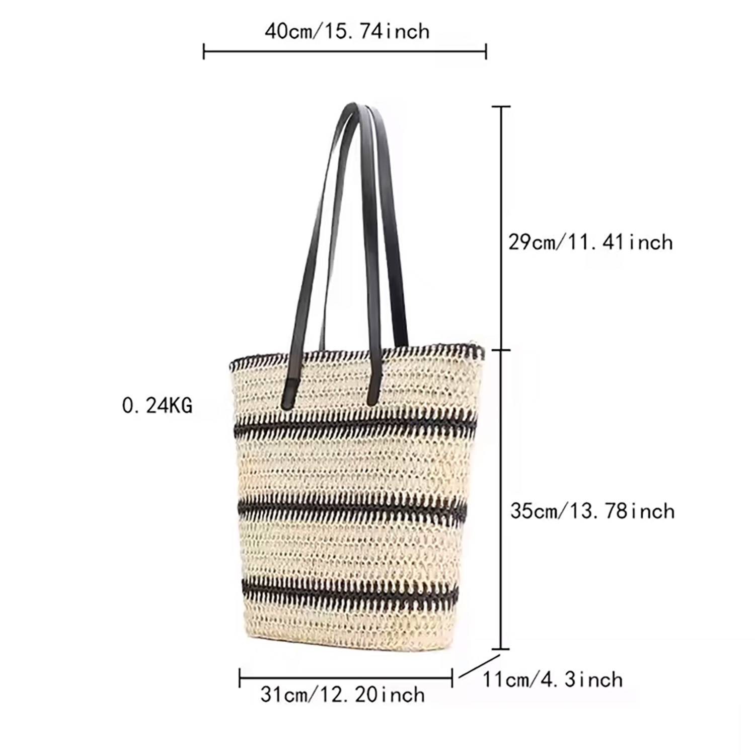Large Capacity Woven Tote Bag, custom tote bag with logo imprint 6
