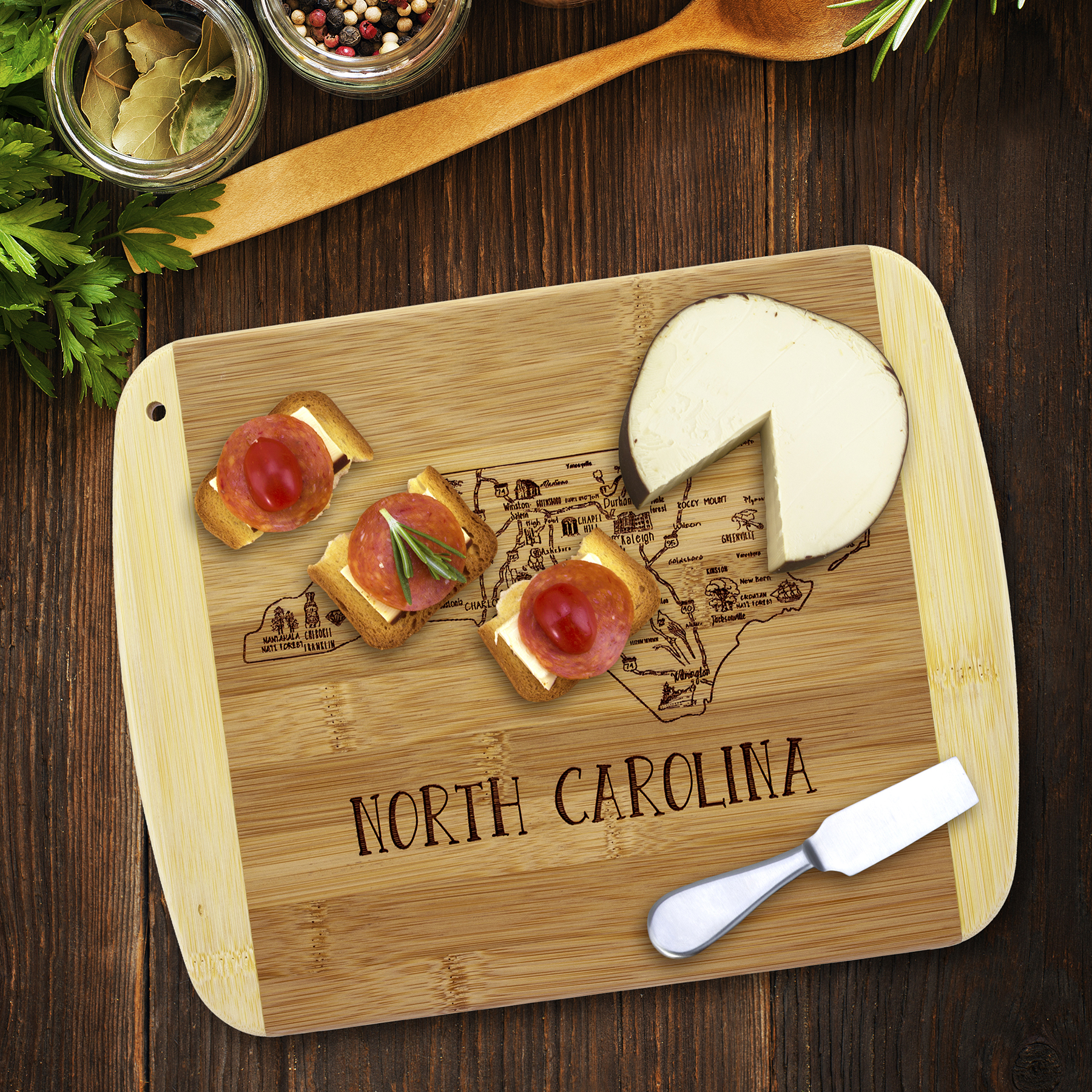 A Slice of Life North Carolina Serving & Cutting Board 2