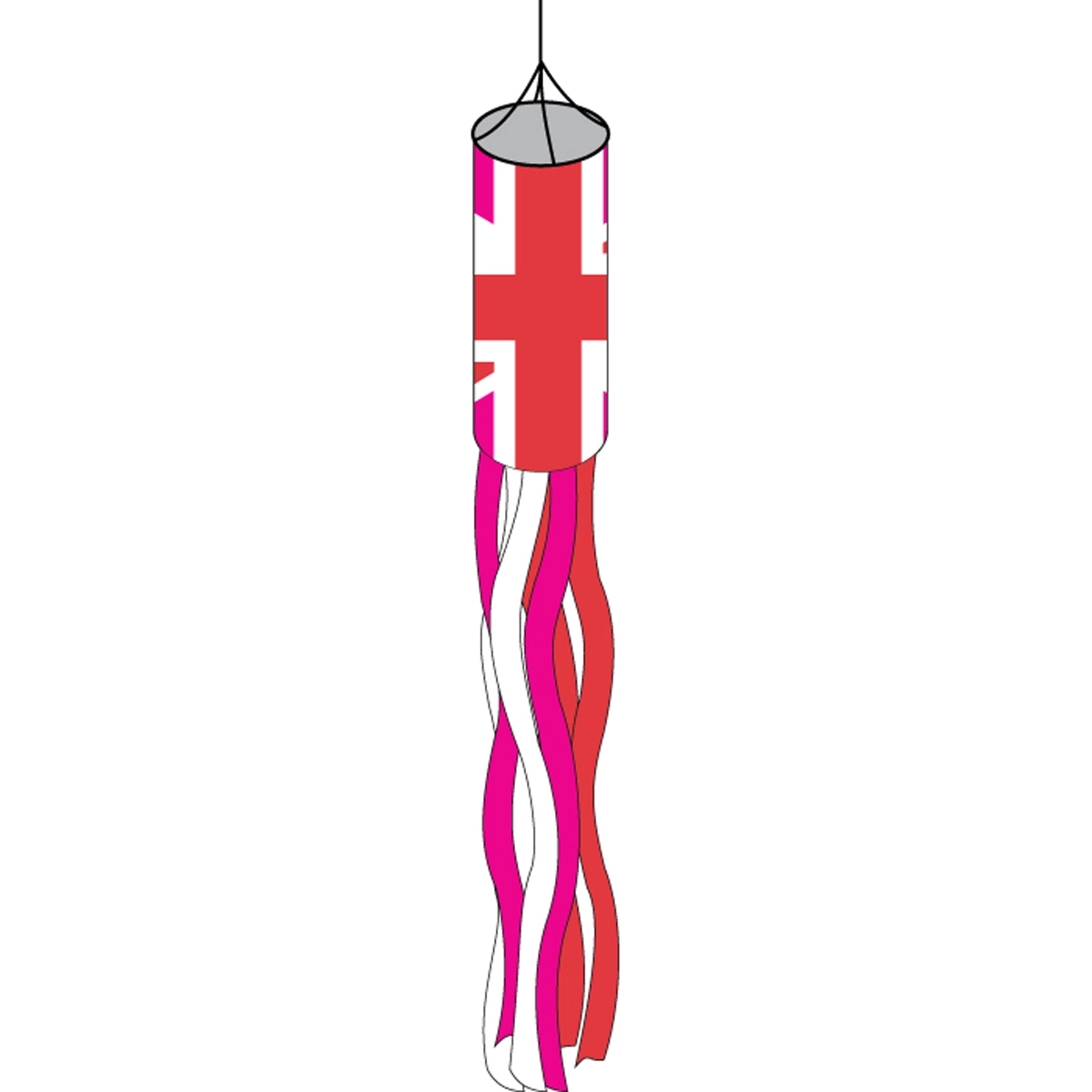 England Pink Windsock 2