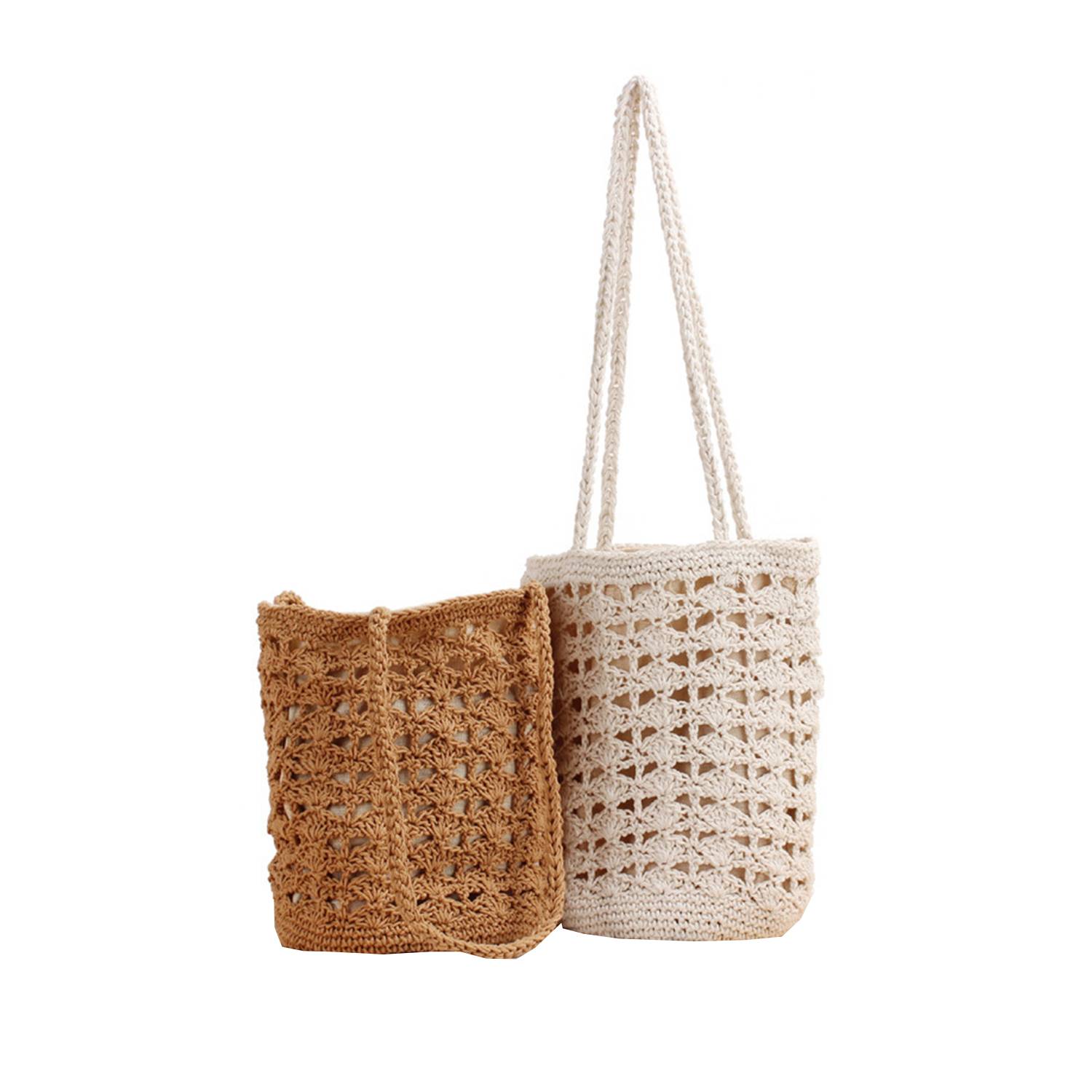 Large Capacity Summer Beach straw woven Tote Bags 4