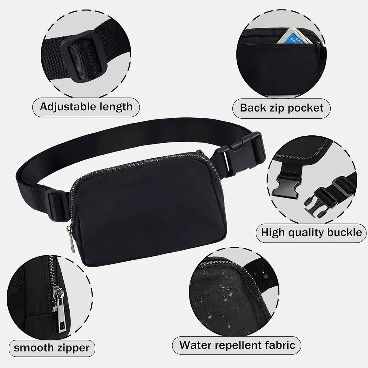 Lightweight Waterproof Fanny Pack 8