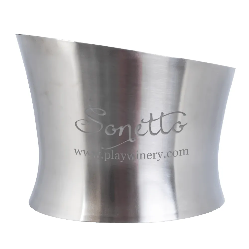 Insulated Double Wall Slant Ice Bucket 5