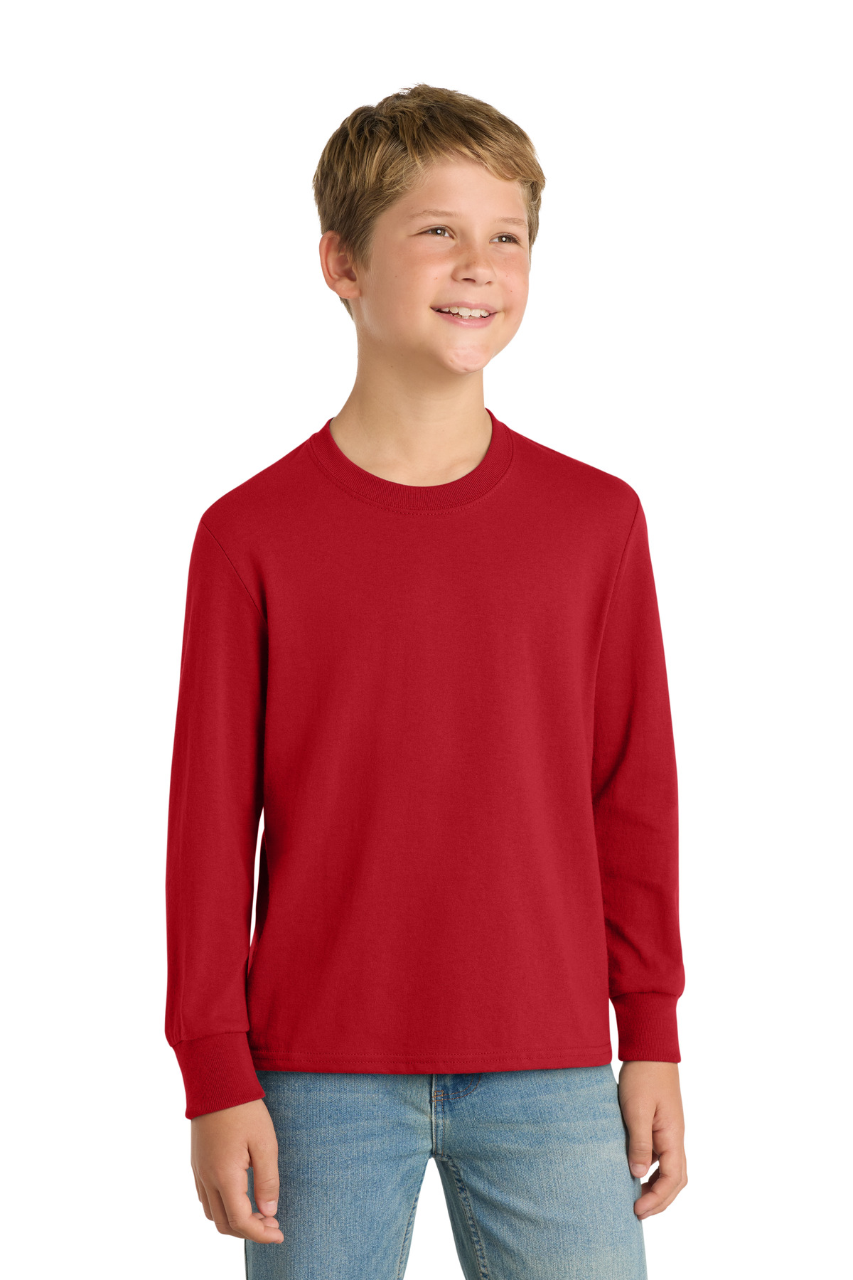 Port & Co Youth Long Sleeve Core Cotton Tee. PC54YLS 92