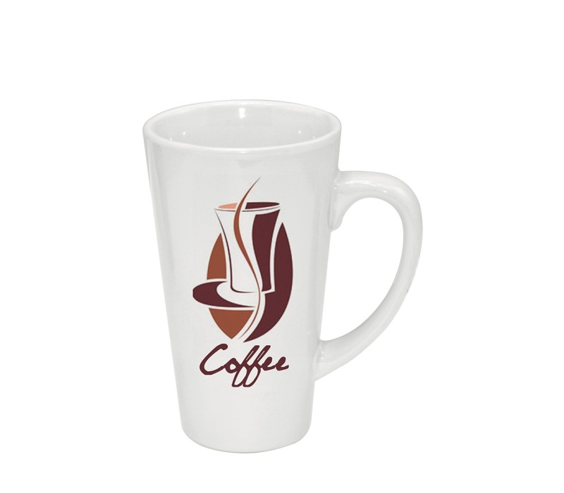 Traditional White Ceramic Mug, 17 oz. 6