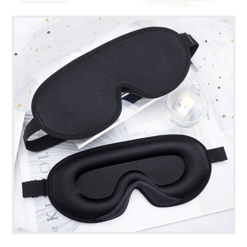 3D Contoured Cup Sleep Mask W/ Adjustable Strap 10