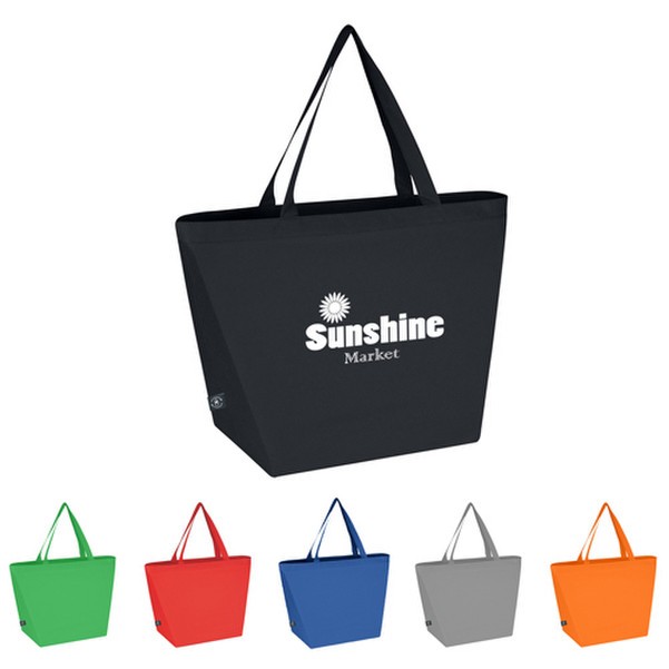 Custom Non Woven Shopper Tote Bag 20" W x 13" H 3