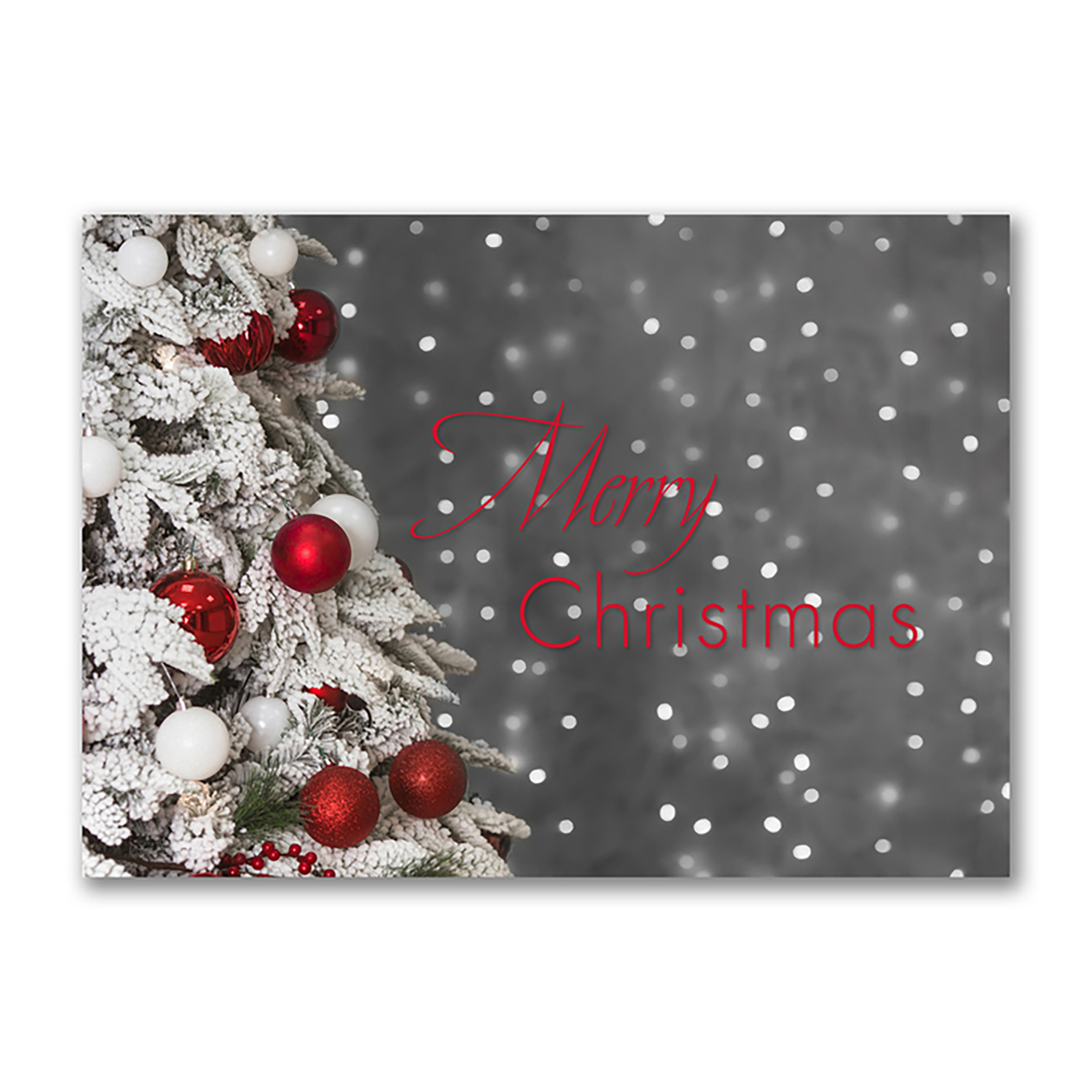 Pop of Red Economy Holiday Card 2